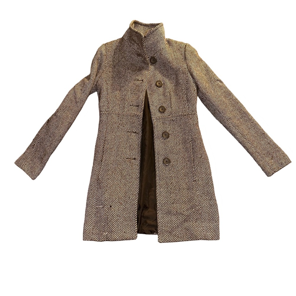 Urban Behavior - Brown Tweed Peacoat - Size XS